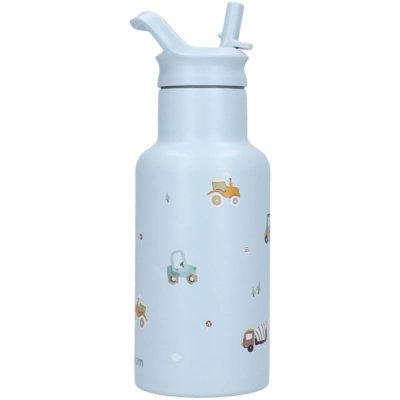 Gourde enfant véhicules 350 ml bleu