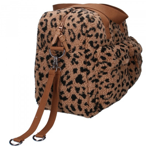 Sac à langer avec matelas à langer léopard caramel Kidzroom