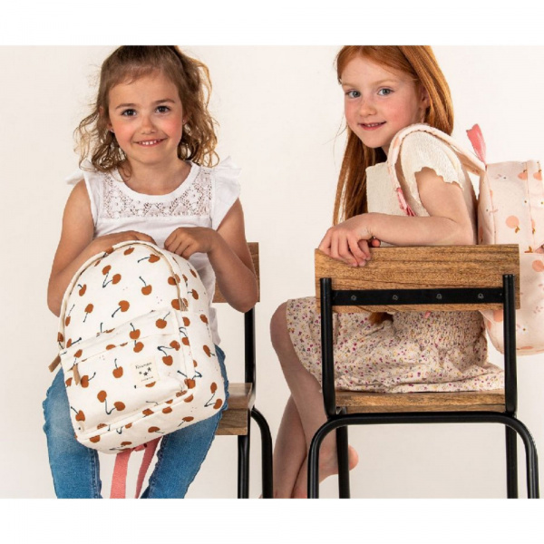Sac à dos enfant perfect picnic fruits et fleurs rose Kidzroom