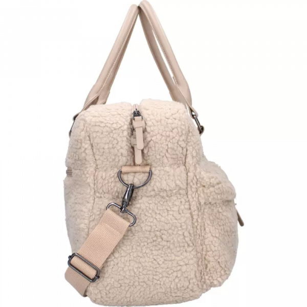 Sac à langer avec matelas à langer hello little one sherpa beige Kidzroom