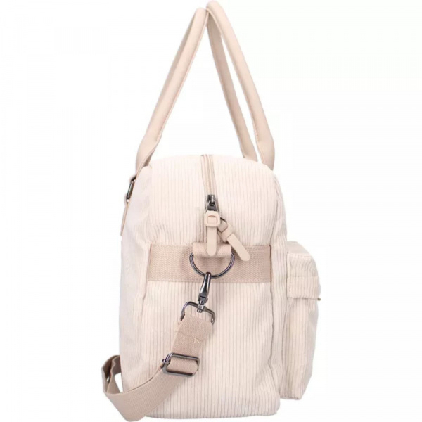 Sac à langer avec matelas à langer velours côtelé sable Kidzroom