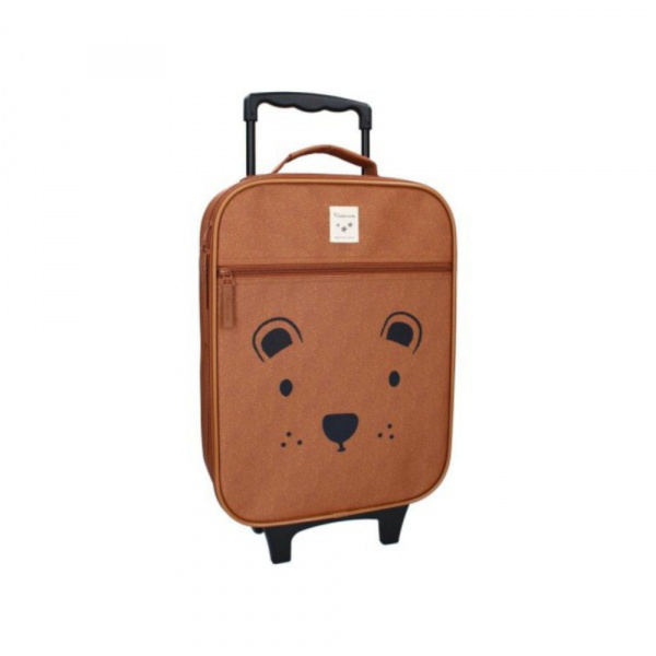 Valise enfant ours cappuccino Kidzroom