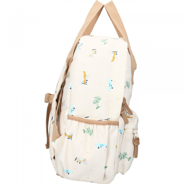 Sac à dos enfant à anses - avions écru Kidzroom