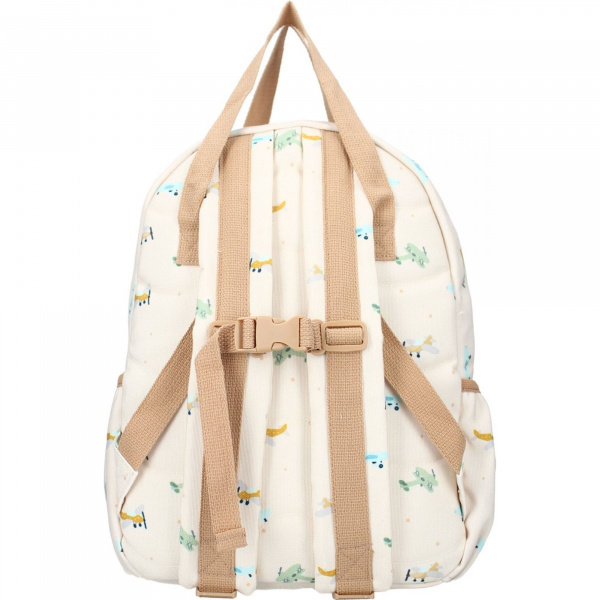 Sac à dos enfant à anses - avions écru Kidzroom
