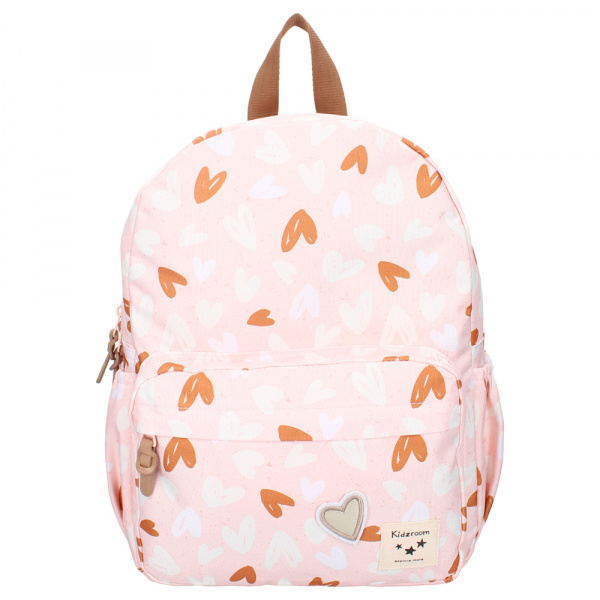 Sac à dos enfant coeurs rose/caramel 36 cm Kidzroom
