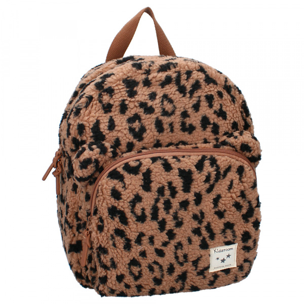 Sac à dos enfant sherpa léopard 31 cm Kidzroom
