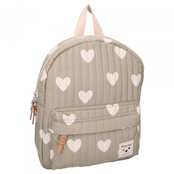 Sac à dos enfant coeurs vert 31 cm Kidzroom