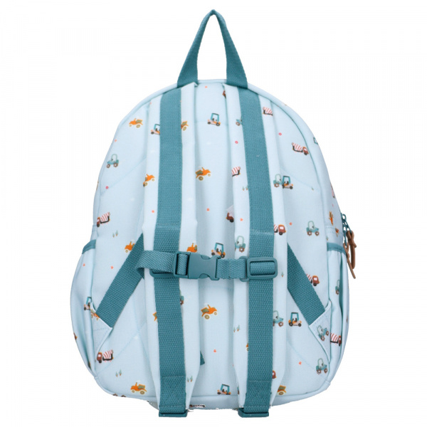 Sac à dos enfant véhicules bleu 36 cm Kidzroom
