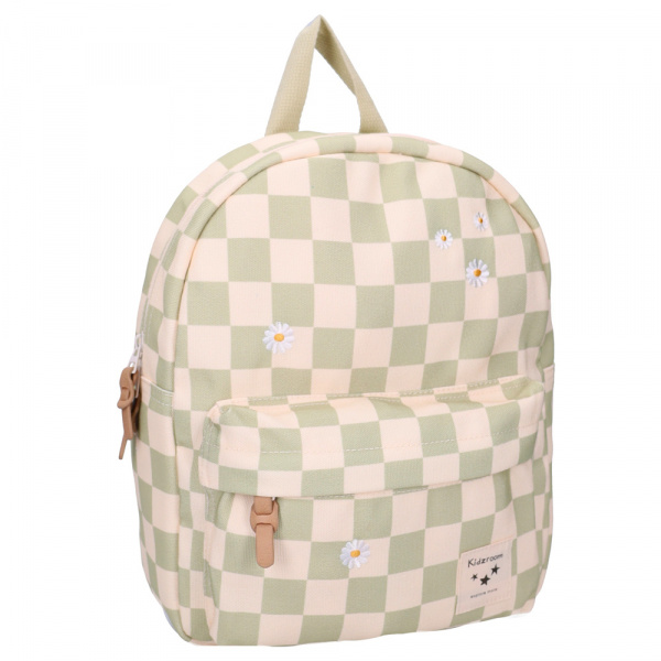 Sac à dos enfant pâquerettes beige/vert 31 cm Kidzroom