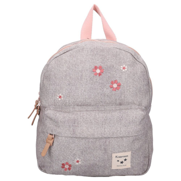 Sac à dos enfant fleurs gris 31 cm Kidzroom