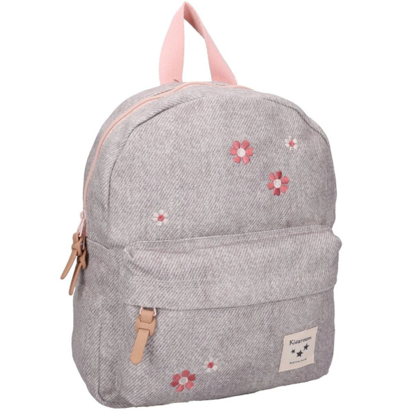 Sac à dos enfant fleurs gris 31 cm Kidzroom