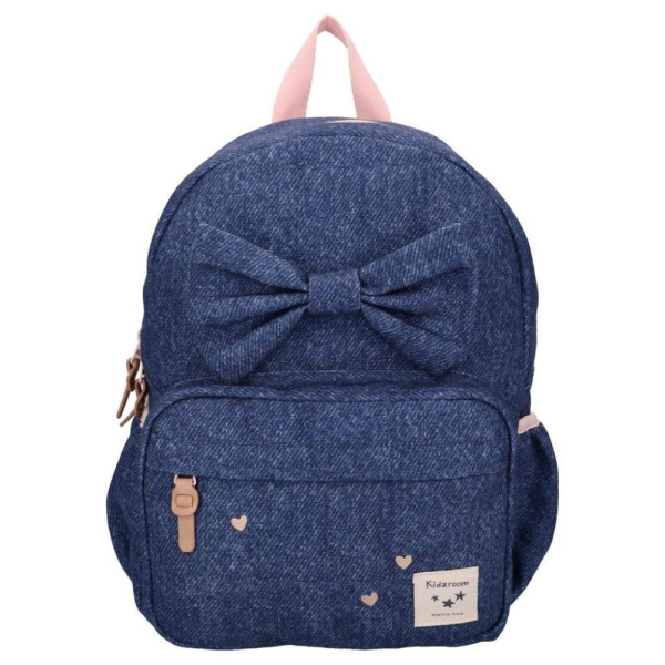 Sac à dos enfant neud bleu denim 36 cm Kidzroom