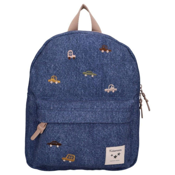 Sac à dos enfant véhicules bleu denim 31 cm Kidzroom