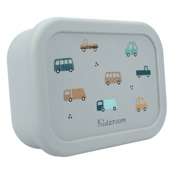 Lunch box 3 compartiments en silicone véhicules Kidzroom