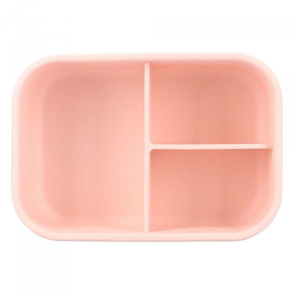 Lunch box 3 compartiments en silicone coeurs Kidzroom