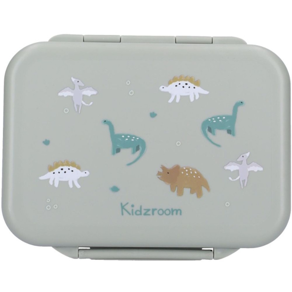 Lunch box inox 2 compartiments dino vert Kidzroom