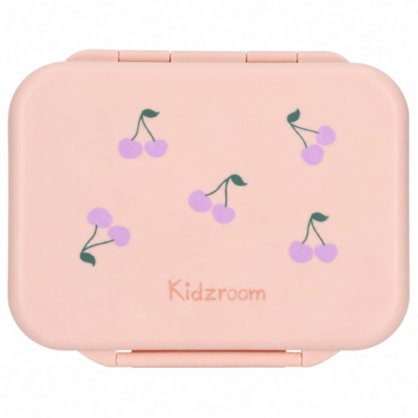 Lunch box inox 2 compartiments cerises rose Kidzroom