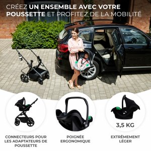 Siège auto mink pro 2 i-size noir avec base Kinderkraft
