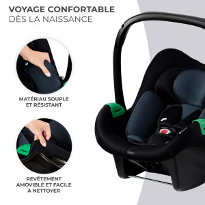 Siège auto mink pro 2 i-size noir avec base Kinderkraft
