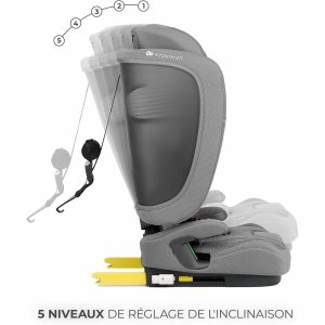 Siège auto fix2go i-size gris Kinderkraft