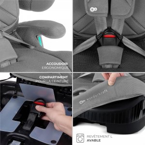 Siège auto fix2go i-size gris Kinderkraft