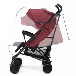 Poussette canne siesta 2 dark ruby Kinderkraft
