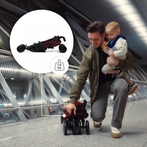 Poussette canne siesta 2 dark ruby Kinderkraft