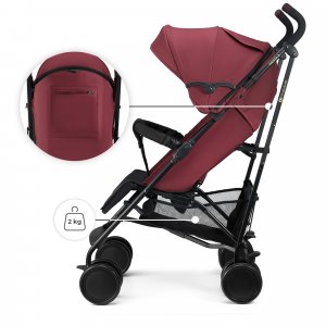 Poussette canne siesta 2 dark ruby Kinderkraft