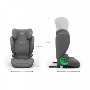 Siège auto junior fix 2 plus i-size - grey Kinderkraft