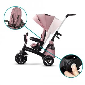 Poussette tricycle easywist pink Kinderkraft