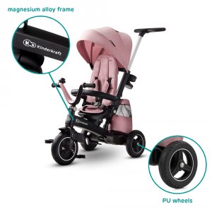 Poussette tricycle easywist pink Kinderkraft