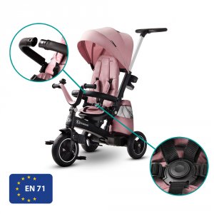 Poussette tricycle easywist pink Kinderkraft