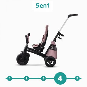 Poussette tricycle easywist pink Kinderkraft