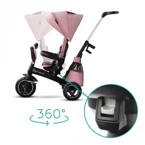 Poussette tricycle easywist pink Kinderkraft