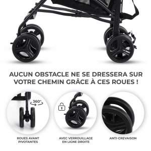 Poussette canne tik beige Kinderkraft