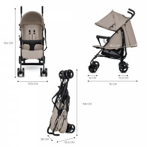 Poussette canne tik beige Kinderkraft