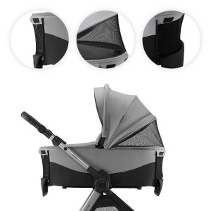 Poussette trio 3 en 1 vesto 2 gris Kinderkraft
