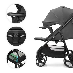 Poussette trig 3 avec tablette granite grey Kinderkraft
