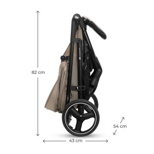 Poussette trig 3 avec tablette beige Kinderkraft