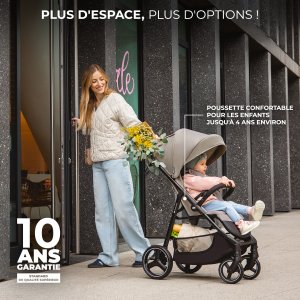 Poussette trig 3 velvet mokka Kinderkraft
