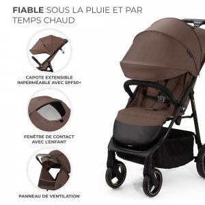Poussette trig 3 velvet mokka Kinderkraft