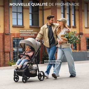 Poussette trig 3 velvet mokka Kinderkraft