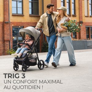 Poussette trig 3 velvet mokka Kinderkraft