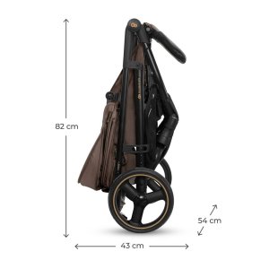 Poussette trig 3 avec tablette velvet mocca Kinderkraft