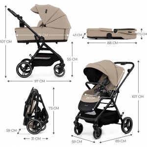 Poussette duo yoxi Kinderkraft