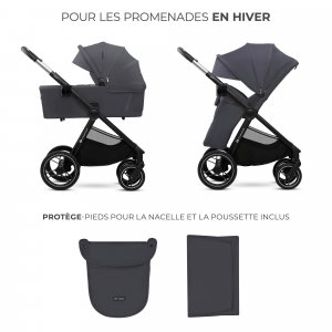 Poussette duo nea² deep grey Kinderkraft