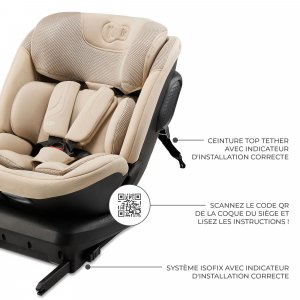 Siège auto xpedition3 i-size beige Kinderkraft