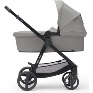 Poussette 4 en 1 newly gris + siège auto mink pro + base Kinderkraft