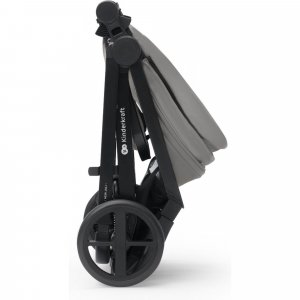 Poussette 4 en 1 newly gris + siège auto mink pro + base Kinderkraft