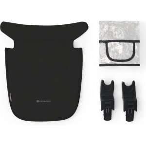 Poussette 4 en 1 newly noir + siège auto mink pro + base Kinderkraft